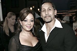 Leah Remini and Angelo Pagán