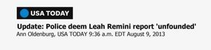 Police deem Leah Remini report ‘unfounded’