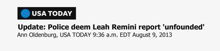 Police deem Leah Remini report ‘unfounded’