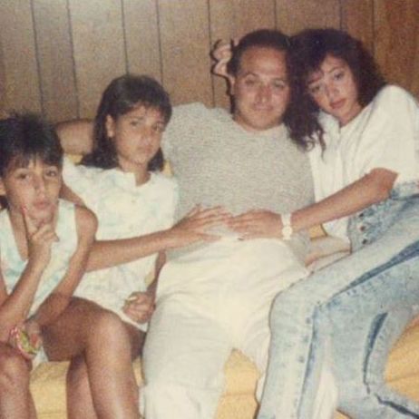 George Remini with daughters and Leah Remini