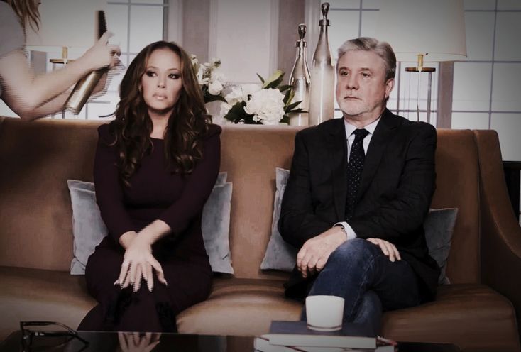 Leah Remini and Mike Rinder on an “Aftermath” set in 2017, as reports of Remini’s abusive conduct churned behind the scenes.