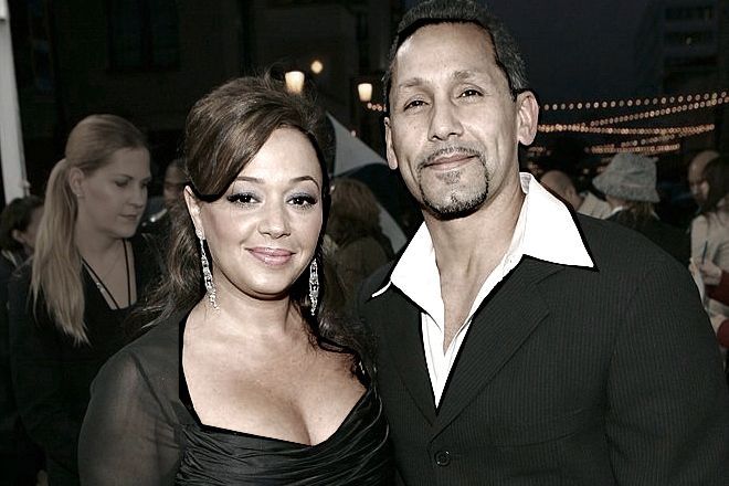 Leah Remini and Angelo Pagán