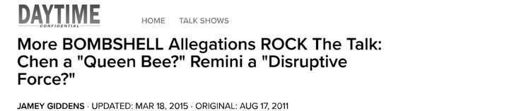 More Bombshell Allegations Rock The Talk —Daytime Confidential